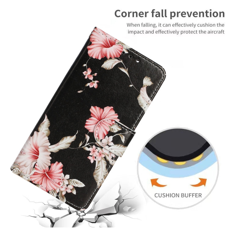 For iPhone 16 Pro Colored Drawing Marble Pattern Leather Phone Case(Azalea) - iPhone 16 Pro Cases by buy2fix | Online Shopping UK | buy2fix