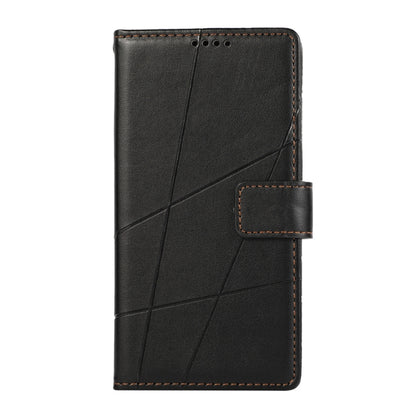 For Redmi K70 Ultra PU Genuine Leather Texture Embossed Line Phone Case(Black) - Xiaomi Cases by buy2fix | Online Shopping UK | buy2fix