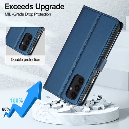 For Samsung Galaxy A14 4G / A14 5G LC.IMEEKE L2 Series Detachable Magsafe PU Phone Case with Lanyard(Blue) - Galaxy Phone Cases by LC.IMEEKE | Online Shopping UK | buy2fix