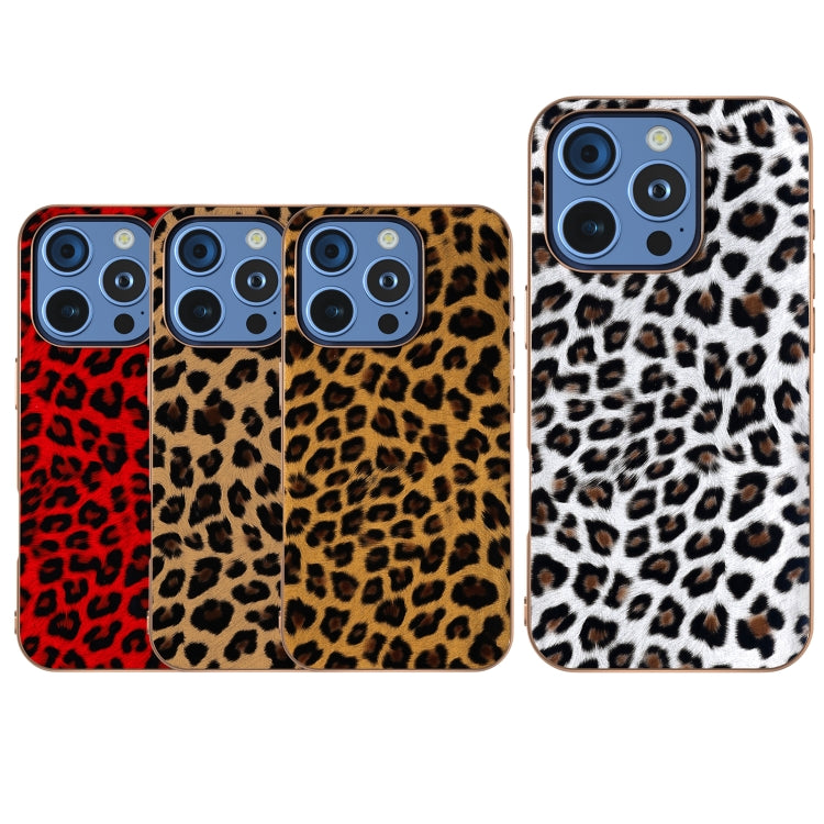 For iPhone 16 Pro Max Nano Plating Leopard Print Phone Case(Silver) - iPhone 16 Pro Max Cases by buy2fix | Online Shopping UK | buy2fix