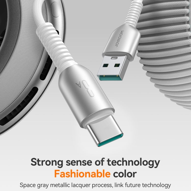 JOYROOM S-A51 Cutting-Edge Series 3A Fast Charging Data Cable, USB-A to Type-C Cable, Length: 1.2m(Light Gray) - USB-C & Type-C Cable by JOYROOM | Online Shopping UK | buy2fix