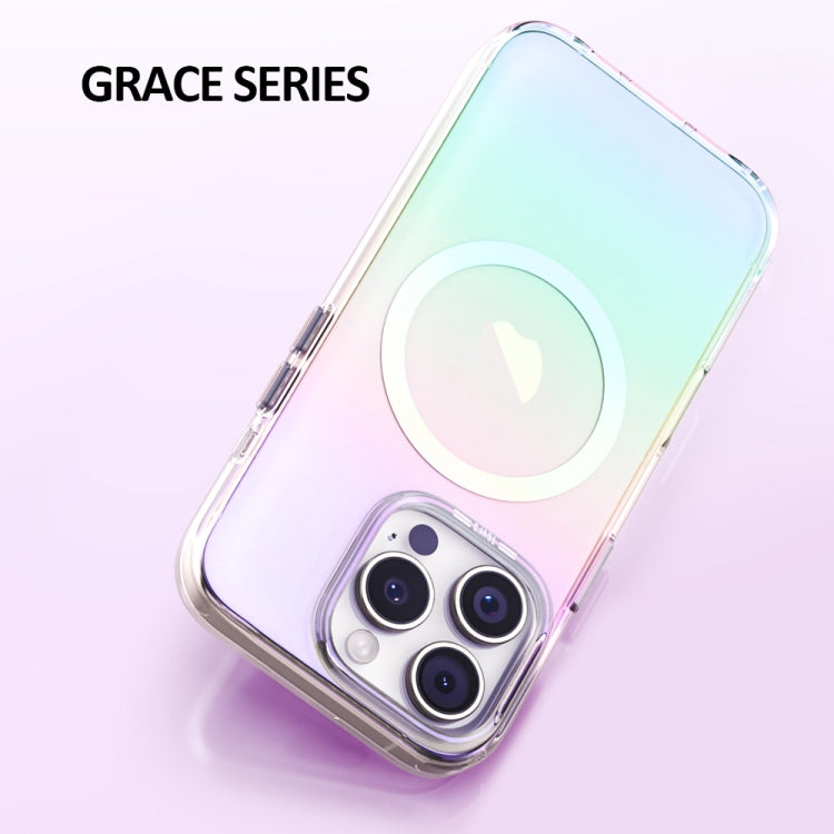 For iPhone 16 Pro Max TGVIS Grace Series MagSafe Magnetic Phone Case(Pink) - iPhone 16 Pro Max Cases by TGVIS | Online Shopping UK | buy2fix