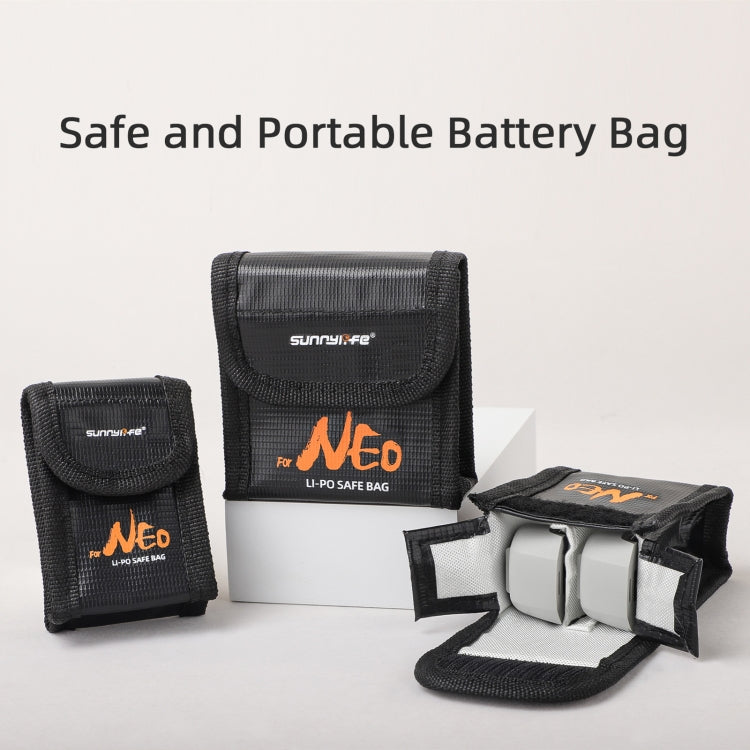 For DJI Neo Sunnylife Battery Explosion-proof Safe Bag Protective Li-Po Safe Bag(For 1pc Battery) - Backpacks & Bags by Sunnylife | Online Shopping UK | buy2fix