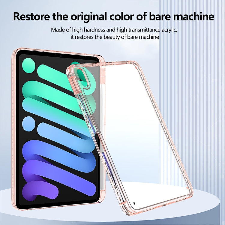 For iPad Air 11 2025 / 2024 / 2022 10.9 Acrylic Hybrid TPU Tablet Case with Pen Slot(Pink) - iPad Air 11 2025 / 2024 Cases by buy2fix | Online Shopping UK | buy2fix