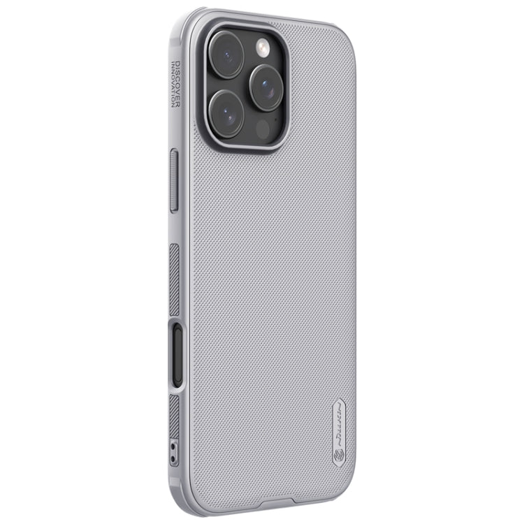 For iPhone 16 Pro Max NILLKIN Frosted Shield Pro PC + TPU Phone Case(Silver) - iPhone 16 Pro Max Cases by NILLKIN | Online Shopping UK | buy2fix