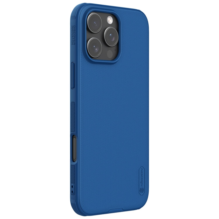 For iPhone 16 Pro Max NILLKIN Frosted Shield Pro Magnetic Magsafe Phone Case(Blue) - iPhone 16 Pro Max Cases by NILLKIN | Online Shopping UK | buy2fix