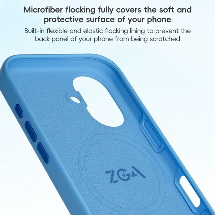 For iPhone 16 Pro ZGA Colorful Liquid Silicone Magsafe Phone Case(Grey) - iPhone 16 Pro Cases by ZGA | Online Shopping UK | buy2fix