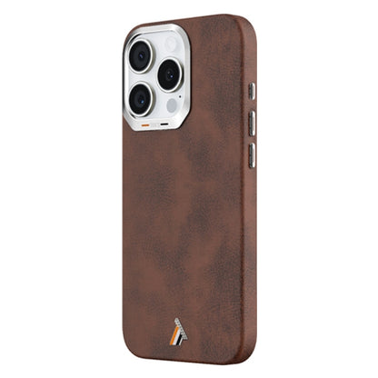 For iPhone 16 Pro Max TGVIS VIDA Series MagSafe Magnetic PU Leather Phone Case(Brown) - iPhone 16 Pro Max Cases by TGVIS | Online Shopping UK | buy2fix