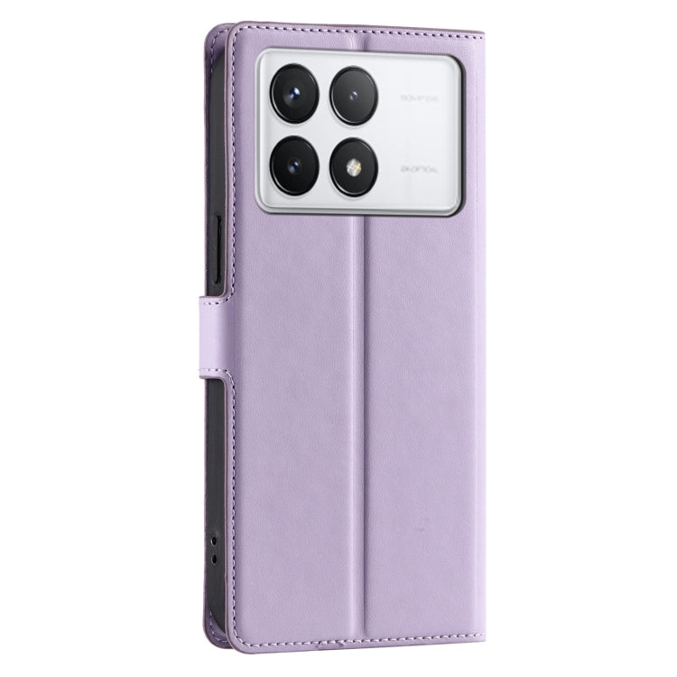 For Redmi K70 Voltage Ultra-thin Dot Leather Phone Case(Purple) - K70 Cases by buy2fix | Online Shopping UK | buy2fix