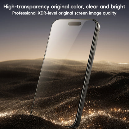 For iPhone 16 Pro Benks Black Gold Series 3D Heat Bending Full Glue Full Coverage HD Tempered Film - iPhone 16 Pro Tempered Glass by Benks | Online Shopping UK | buy2fix