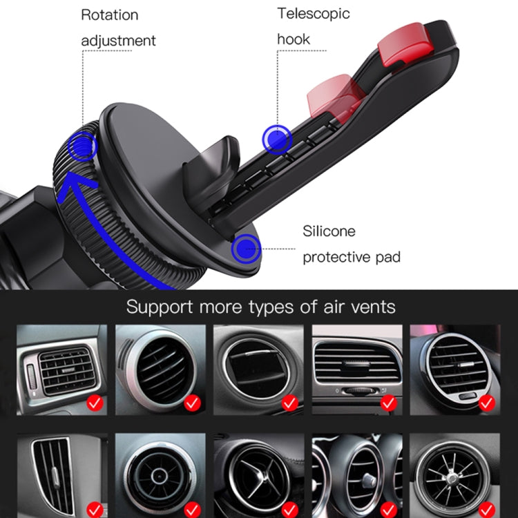 Yesido C128 Car Air Outlet Magnetic Phone Holder(Black) - Universal Car Holders by Yesido | Online Shopping UK | buy2fix