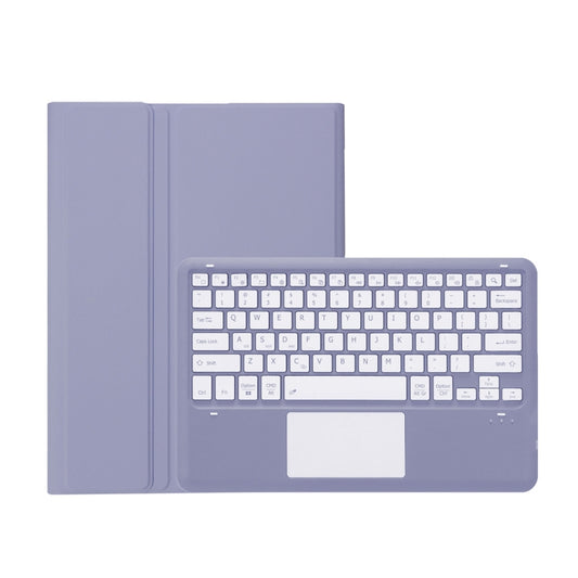 For Huawei MatePad Air 12 2024 Ultra-thin Detachable Bluetooth Keyboard Leather Tablet Case with Touchpad(Lavender White) - Huawei Keyboard by buy2fix | Online Shopping UK | buy2fix