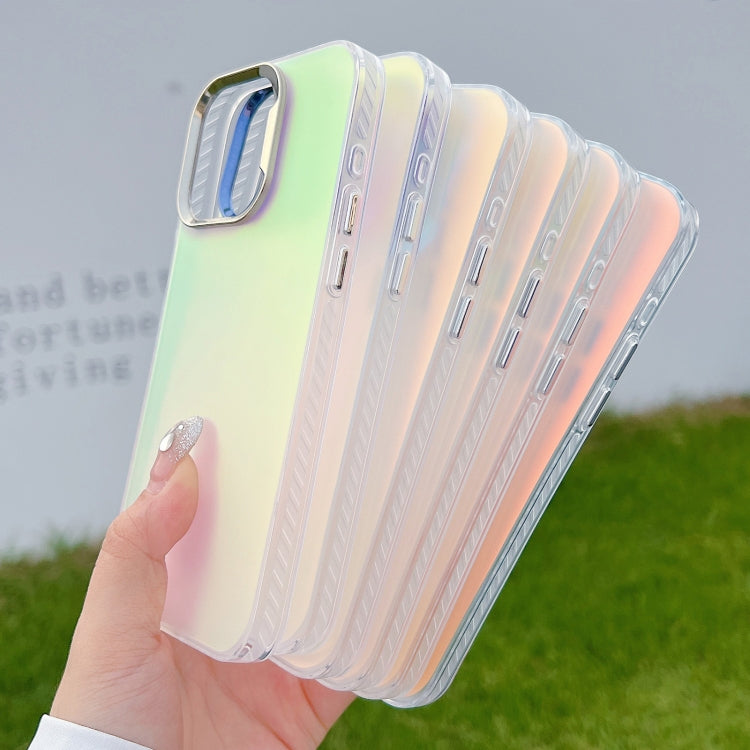 For iPhone 16 Plus Color Plating Discoloration PC Phone Case(Silver) - iPhone 16 Plus Cases by buy2fix | Online Shopping UK | buy2fix