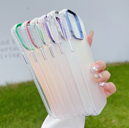 For iPhone 16 Pro Color Plating Discoloration PC Phone Case(Silver) - iPhone 16 Pro Cases by buy2fix | Online Shopping UK | buy2fix