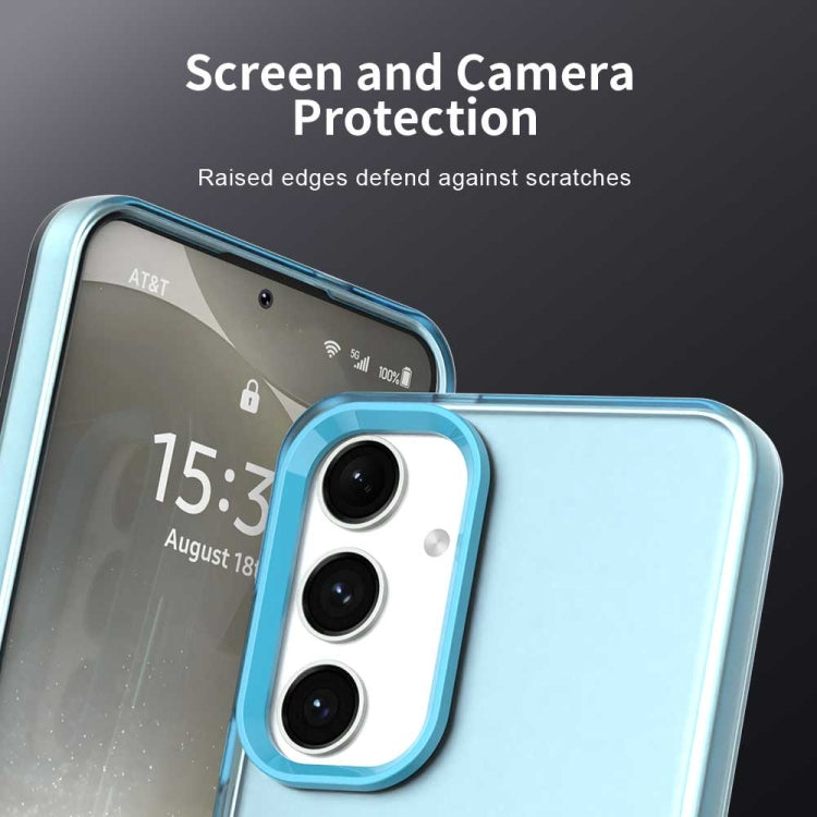 For Samsung Galaxy S25+ 5G Candy PC Hybrid TPU Shockproof Phone Case(Blue) - Galaxy S25+ 5G Cases by buy2fix | Online Shopping UK | buy2fix