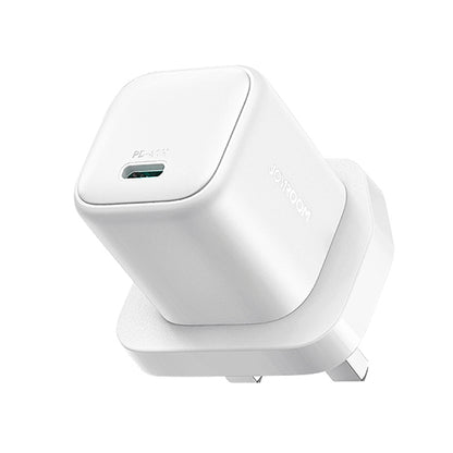 JOYROOM JR-TCG15 30W GaN USB-C / Type-C Port Mini Charger, Plug:UK Plug(White) - USB Charger by JOYROOM | Online Shopping UK | buy2fix