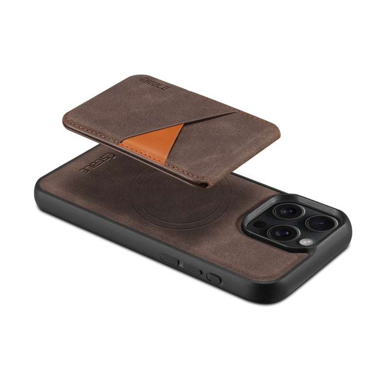 For iPhone 16 ESEBLE E2 Retro Texture Card Slots MagSafe RFID Leather Case(Coffee) - iPhone 16 Cases by ESEBLE | Online Shopping UK | buy2fix