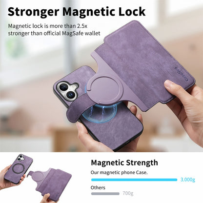 For iPhone 16 CaseNeo MagSafe RFID Anti-theft Retro Leather Phone Case(Purple) - iPhone 16 Cases by CaseNeo | Online Shopping UK | buy2fix