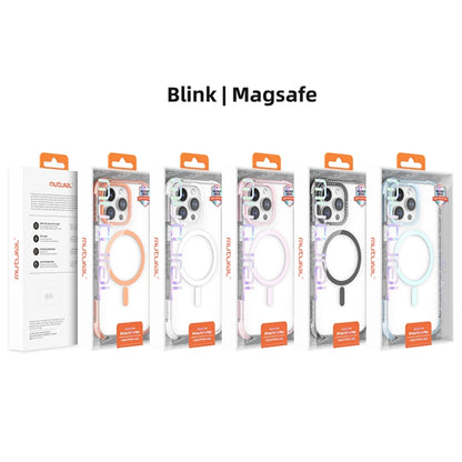 For iPhone 16 Pro Max Mutural Blink Series Glitter Edge MagSafe Magnetic Phone Case(White) - iPhone 16 Pro Max Cases by Mutural | Online Shopping UK | buy2fix