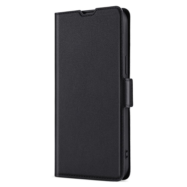 For iPhone 16 Pro Max Ultra-thin Voltage Side Buckle Horizontal Flip Leather Phone Case(Black) - iPhone 16 Pro Max Cases by buy2fix | Online Shopping UK | buy2fix