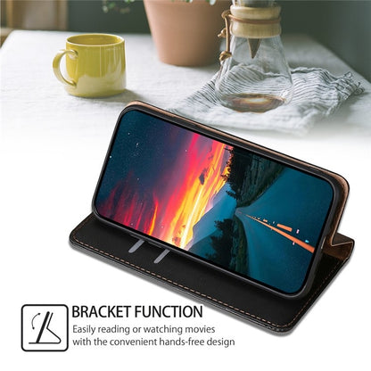 For iPhone 16 Pro Max Gloss Oil Solid Color Magnetic Leather Phone Case(Black) - iPhone 16 Pro Max Cases by buy2fix | Online Shopping UK | buy2fix