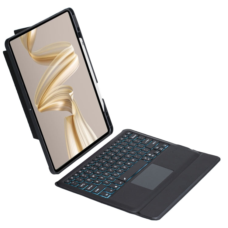 For Huawei MatePad Pro 12.2 2024 Detachable Backlit Bluetooth Keyboard Leather Case with Touchpad(Black) - Huawei Keyboard by buy2fix | Online Shopping UK | buy2fix