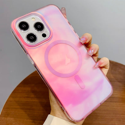 For iPhone 16 Pro Gradient MagSafe PC Hybrid TPU Phone Case(Pink) - iPhone 16 Pro Cases by buy2fix | Online Shopping UK | buy2fix