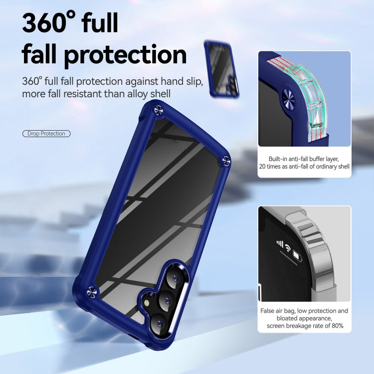 For Samsung Galaxy S25 5G TPU + PC Lens Protection Phone Case(Blue) - Galaxy S25 5G Cases by buy2fix | Online Shopping UK | buy2fix