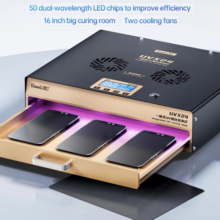 Qianli UVX24 16 inch Powerful Integrated UV Curing Lamp Box, Plug:EU Plug - Others by QIANLI | Online Shopping UK | buy2fix