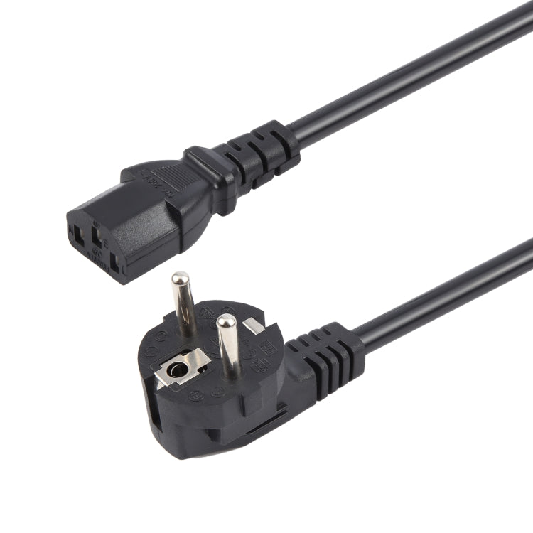 EU Plug Computer PC Power Cord 3 Pin Cable, Length:1.5m(Black) - Power Cord by buy2fix | Online Shopping UK | buy2fix