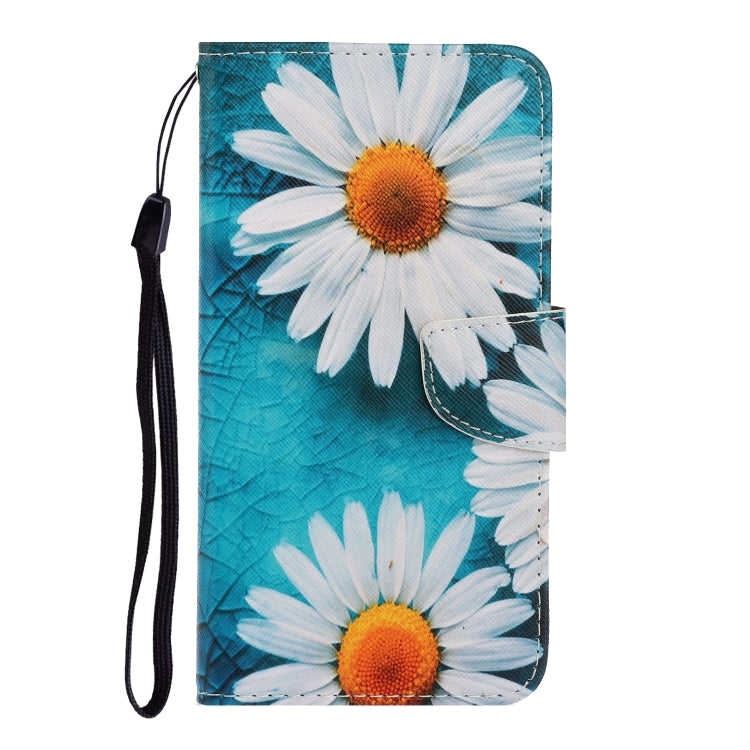 For Samsung Galaxy S25 Ultra 5G Colored Drawing Pattern Leather Phone Case(Daisy) - Galaxy S25 Ultra 5G Cases by buy2fix | Online Shopping UK | buy2fix