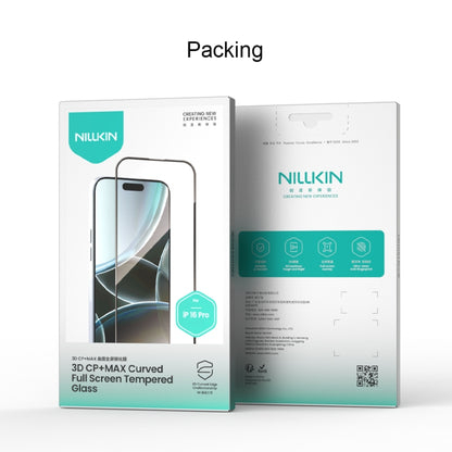 For iPhone 16 Pro NILLKIN 3D CP+MAX Anti-Explosion Full Coverage Tempered Glass Film - iPhone 16 Pro Tempered Glass by NILLKIN | Online Shopping UK | buy2fix