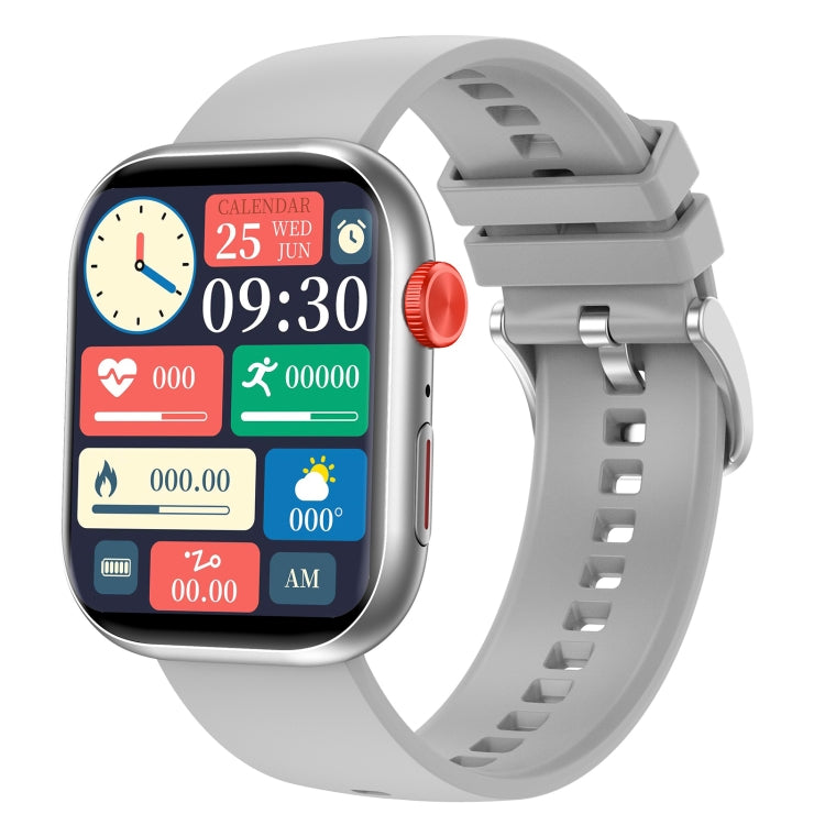 LC88 2 inch Square Screen BT Call Smart Watch, Heart Rate / Blood Pressure / Blood Oxygen / Sleep Monitoring(Silver) - Smart Wristbands by buy2fix | Online Shopping UK | buy2fix