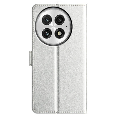 For OnePlus 13 Silk Texture Horizontal Flip Leather Phone Case(Silver) - OnePlus Cases by buy2fix | Online Shopping UK | buy2fix