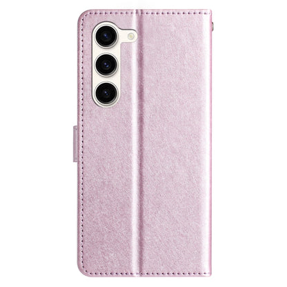 For Samsung Galaxy S25+ 5G Silk Texture Horizontal Flip Leather Phone Case(Rose Pink) - Galaxy S25+ 5G Cases by buy2fix | Online Shopping UK | buy2fix