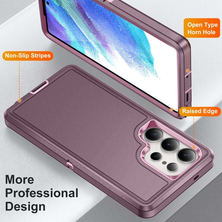 For Samsung Galaxy S25 Ultra 5G Life Waterproof Rugged Phone Case(Purple + Pink) - Galaxy S25 Ultra 5G Cases by buy2fix | Online Shopping UK | buy2fix