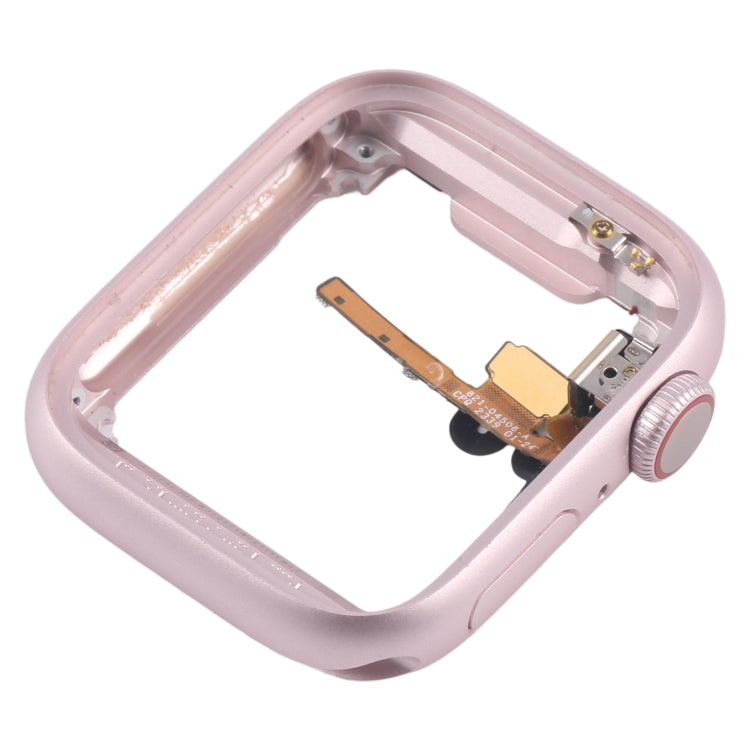 For Apple Watch Series 9 45MM LTE Aluminium Alloy Middle Frame Bezel Plate with Crown Spin Axis Flex Cable(Pink) - Middle Frame by buy2fix | Online Shopping UK | buy2fix