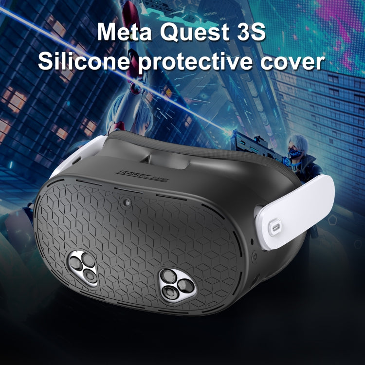 STARTRC GAMES For Meta Quest 3 VR Silicone Protective Cover(Black) - VR Accessories by buy2fix | Online Shopping UK | buy2fix