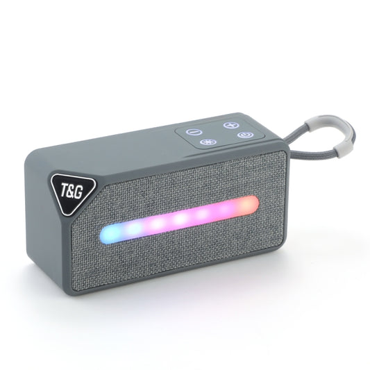 T&G TG685 Mini Portable Outdoor Wireless Bluetooth Speaker with LED Atmosphere Light(Grey) - Desktop Speaker by T&G | Online Shopping UK | buy2fix