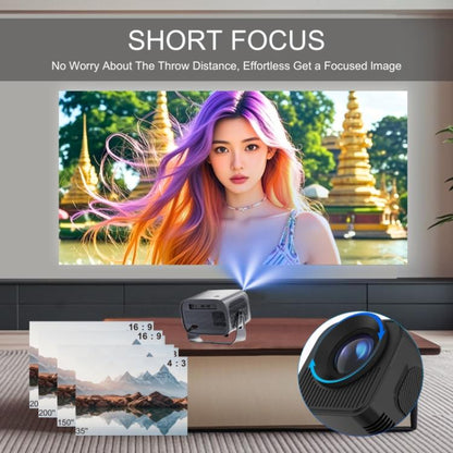 A10 Plus 1280 x 720P 200ANSI Amlogic H713 CPU Android 11.0 Smart Projector, US Plug(Metal Grey) - LED Projector by buy2fix | Online Shopping UK | buy2fix