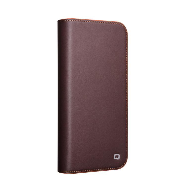 For iPhone 16 Plus QIALINO Classic Gen2 Genuine Leather Phone Case(Brown) - iPhone 16 Plus Cases by QIALINO | Online Shopping UK | buy2fix