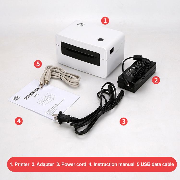 HPRT N31 Computer Version Express Electronic Waybill Printer, Plug:EU Plug(White) - Printer by buy2fix | Online Shopping UK | buy2fix