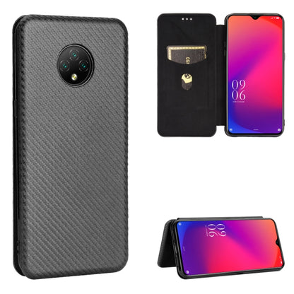 For Doogee X95 Carbon Fiber Texture Horizontal Flip TPU + PC + PU Leather Case with Card Slot & Lanyard(Black) - More Brand by buy2fix | Online Shopping UK | buy2fix