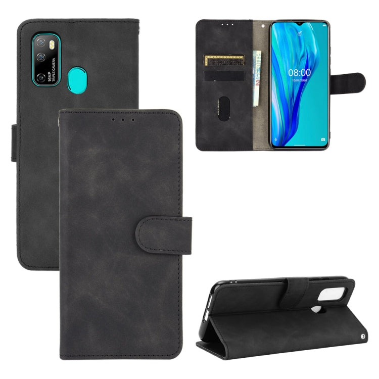 For Ulefone Note 9P Solid Color Skin Feel Magnetic Buckle Horizontal Flip Calf Texture PU Leather Case with Holder & Card Slots & Wallet(Black) - Ulefone Cases by buy2fix | Online Shopping UK | buy2fix