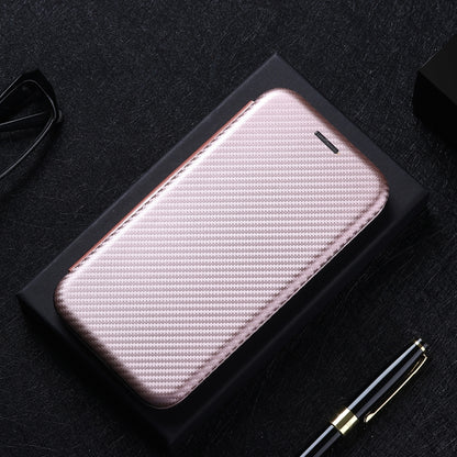 For DOOGEE N20 Pro Carbon Fiber Texture Horizontal Flip TPU + PC + PU Leather Case with Card Slot(Pink) - More Brand by buy2fix | Online Shopping UK | buy2fix