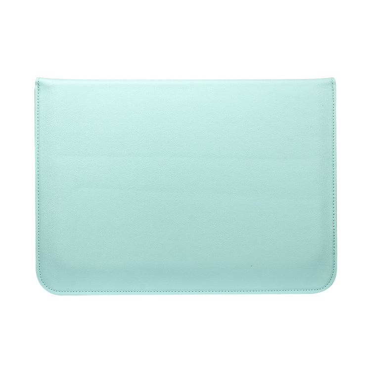 PU Leather Ultra-thin Envelope Bag Laptop Bag for MacBook Air / Pro 13 inch, with Stand Function(Mint Green) - Protective Bags by buy2fix | Online Shopping UK | buy2fix