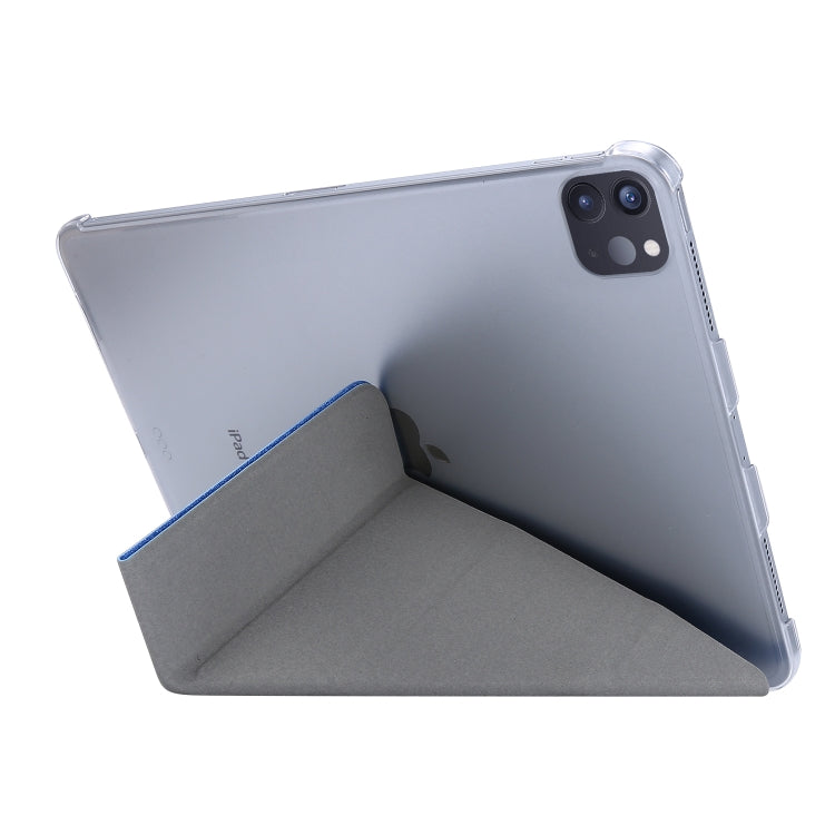 Silk Texture Horizontal Deformation Flip Leather Case with Three-folding Holder For iPad Air 11 2024 / Air 2022 / 2020 10.9(Black) - iPad Air (2022) / (2020) 10.9 Cases by buy2fix | Online Shopping UK | buy2fix