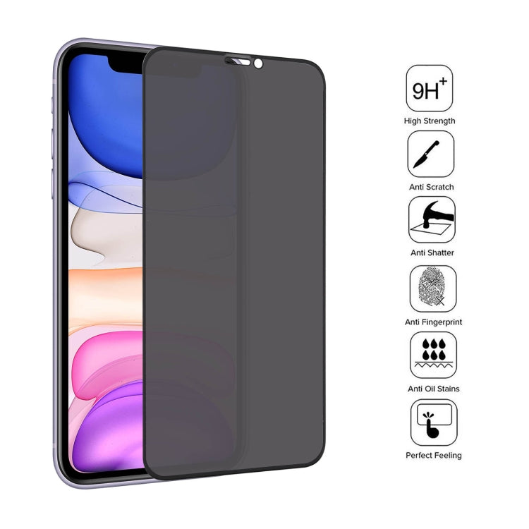 For iPhone XR Anti-peeping Plasma Oil Coated High Aluminum Wear-resistant Tempered Glass Film - iPhone XR Tempered Glass by buy2fix | Online Shopping UK | buy2fix