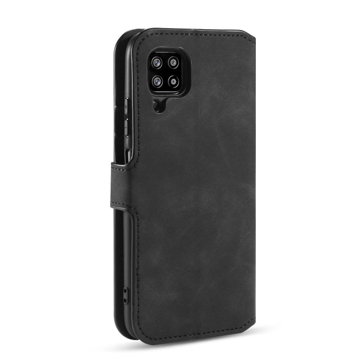 For Samsung Galaxy A42 5G DG.MING Retro Oil Side Horizontal Flip Protective Case(Black) - Galaxy Phone Cases by DG.MING | Online Shopping UK | buy2fix