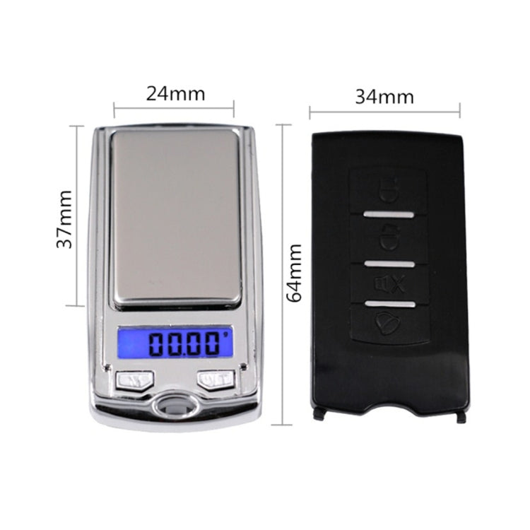 ATP136 Portable Car Keys Shape Mini High Precision Electronic Diamond Gold Jewelry Scale  (0.01g~100g), Excluding Batteries - Jewelry Scales by buy2fix | Online Shopping UK | buy2fix